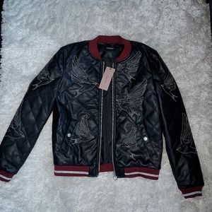 Junior's Vero Moda Diamond Bird Bomber Jacket